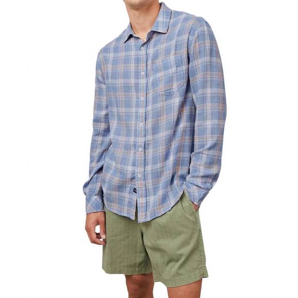 NEW RAILS men's wyatt long sleeve shirt in sky blue - Picture 1 of 5
